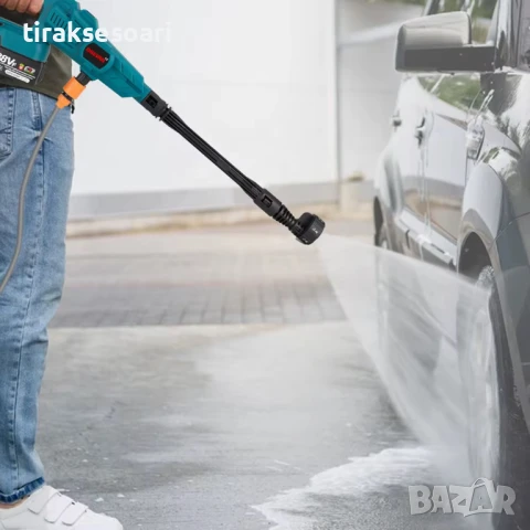 Акумулаторна водоструйка 200 bar 3500W с дисплей, 2 батерии, аксесоари и чанта, снимка 5 - Аксесоари и консумативи - 51048447