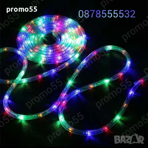 Многоцветен Лед Маркуч за Коледна Украса Водоустойчив Три Размера RGB, снимка 8 - Други - 47893755