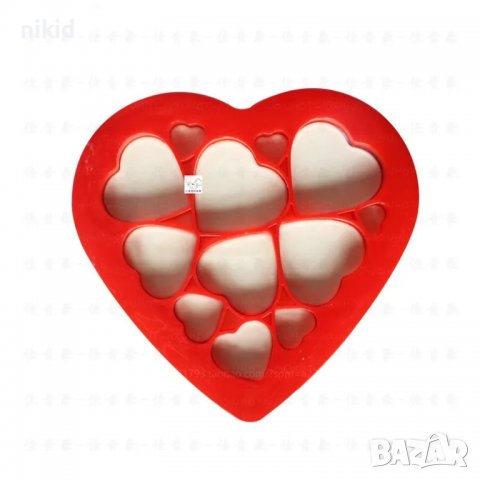 Малки Големи сърца Сърце голяма пластмасова форма резец за сладки тесто фондан, снимка 3 - Форми - 39339824
