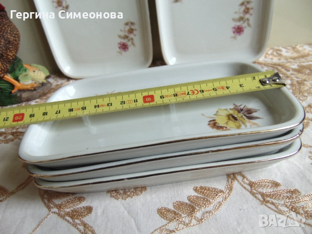 Два лота стар български порцелан, снимка 8 - Чинии - 52641923