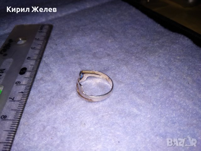 СТИЛЕН ВИНТИДЖ АРТ СРЕБЪРЕН ПРЪСТЕН СРЕБРО 925 РЪЧНА АЖУРНА МАЙСТОРСКА ИЗРАБОТКА 35032, снимка 6 - Пръстени - 39642324
