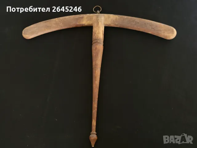 Стара дървена закачалка , снимка 1