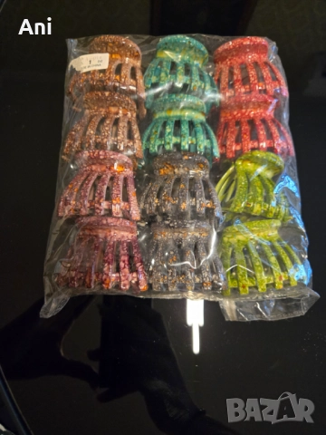 Щипки/шноли за коса в 6 различни цвята, снимка 2 - Аксесоари за коса - 51514481