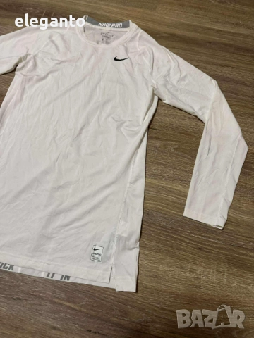 Мъжка блуза с дълъг ръкав Nike  Pro Fitted Long Sleeve Training Shirt , L размер , снимка 4 - Тениски - 52078807
