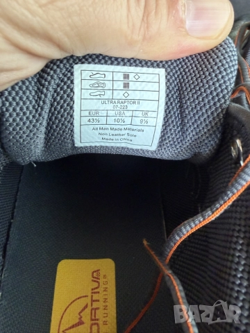 LA SPORTIVA ULTRA RAPTOR II CARBON/HAWAIIAN SUN, снимка 7 - Спортни обувки - 55797426