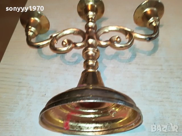 west germany-свещник цвят злато 0506222152, снимка 4 - Антикварни и старинни предмети - 36991437