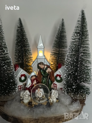 Коледна сцена на Рождество Христово, снимка 8 - Декорация за дома - 52674855