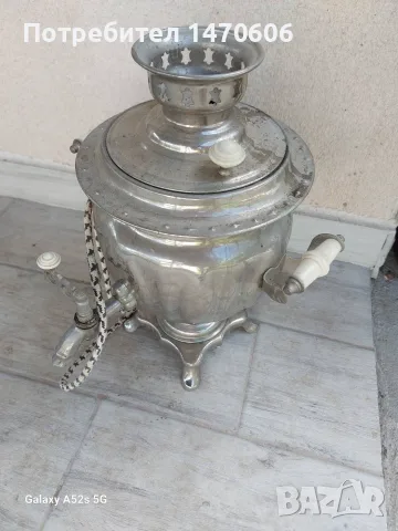Руски Самовар Работещ, снимка 2 - Антикварни и старинни предмети - 55993351
