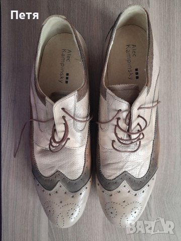 Италиански мъжки кожени обувки Alec Kampinsky Vero cuoio / Елегантни кожени мъжки обувки, снимка 16 - Официални обувки - 37868610