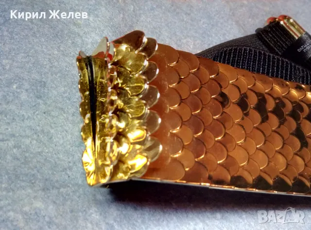 H&M КРАСИВ СТИЛЕН ЗЛАТИСТ МЕТАЛЕН ЛАСТИЧЕН ДАМСКИ КОЛАН За ВЕЧЕРЕН ТОАЛЕТ 47563, снимка 10 - Колани - 47969371