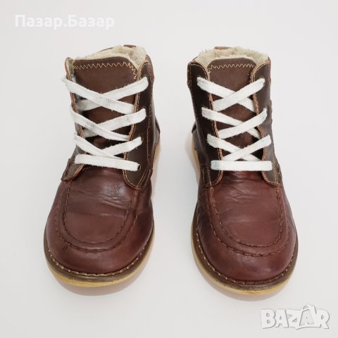 YORIK Детски Кожени Боти Ботуши Обувки с Подплата 32-33 19.5см, снимка 5 - Детски боти и ботуши - 42650053
