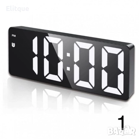 Дигитален настолен часовник с будилник и USB зареждане GH0712L, снимка 3 - Друга електроника - 52869977