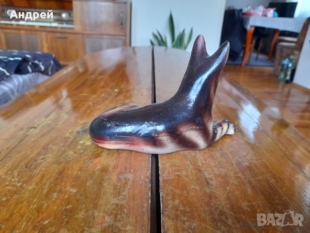 Стара керамична фигура,куче #3, снимка 3 - Антикварни и старинни предмети - 40080839