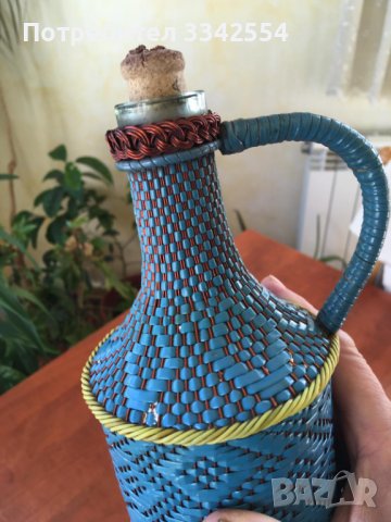 ШИШЕ БУТИЛКА УНИКАЛНА ОПЛЕТКА ОТ СОЦА, снимка 3 - Други - 37894382