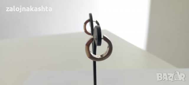 Сребърен обеци със седеф-5.90гр, снимка 5 - Обеци - 36493058