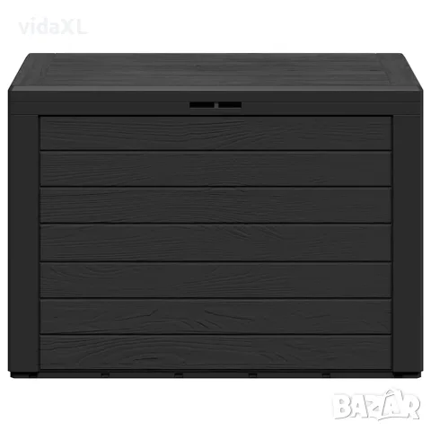 vidaXL Градински сандък за съхранение, антрацит, 78x44x55 см, снимка 4 - Ракли - 56147644