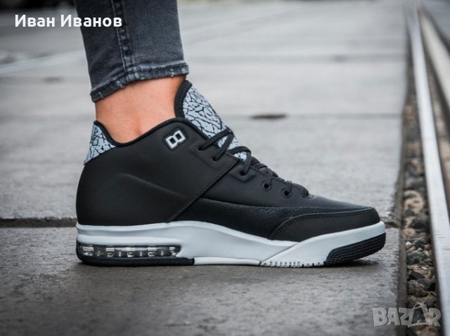 оригинални маратонки  Nike Jordan Flight Origin 3 BG 'Black Silver' номер 38,5-39, снимка 3 - Маратонки - 38517684