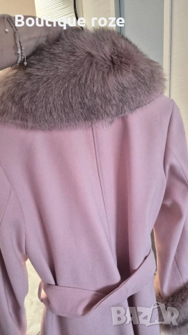 дамско палто с ест.косъм , снимка 7 - Якета - 53253032