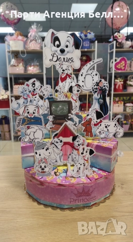 Картонена Хартиена торта 101 Далматинци