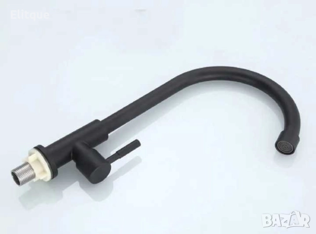 Кухненски въртящ се черен смесител, снимка 7 - Други стоки за дома - 52854062