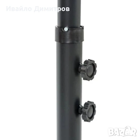 Градински чадър с push-up система 2,70 м - зелен, снимка 6 - Градински мебели, декорация  - 54331470