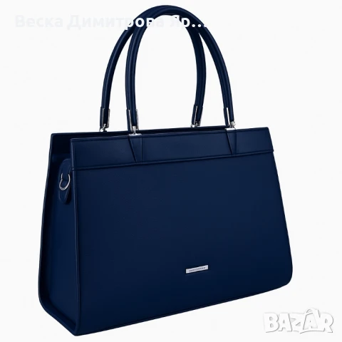 Модерна дамска чанта с двуцветен дизайн, снимка 5 - Чанти - 50690746