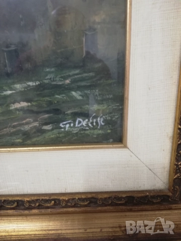 картина масло върху платно внос от Италия, снимка 3 - Картини - 52714035