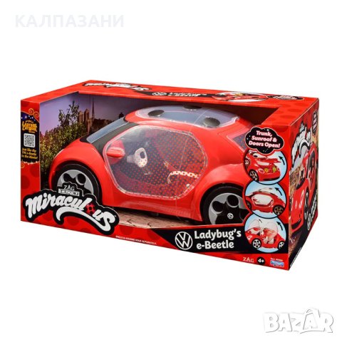 MIRACULOUS Калинката и Котарака колата на Калинката VW Beetle 50669E, снимка 3 - Коли, камиони, мотори, писти - 42791975