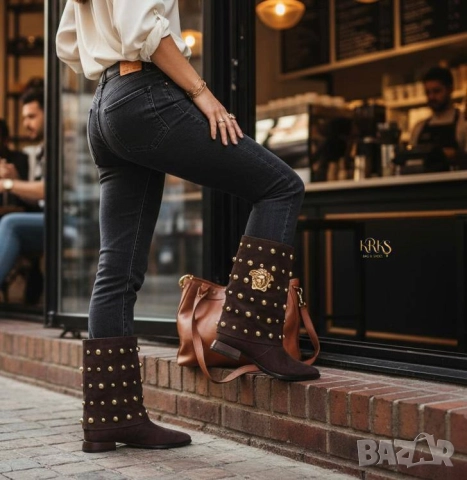 дамски боти versace, снимка 5 - Дамски боти - 52093141