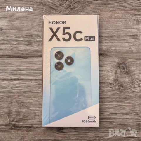 Нов Honor X5c Plus 64GB/4GB, Dual SIM, 5260mAh – 2 г. гаранция