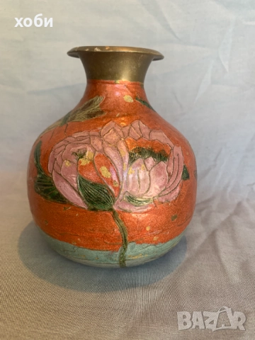 Ваза месингова ваза топка , снимка 1