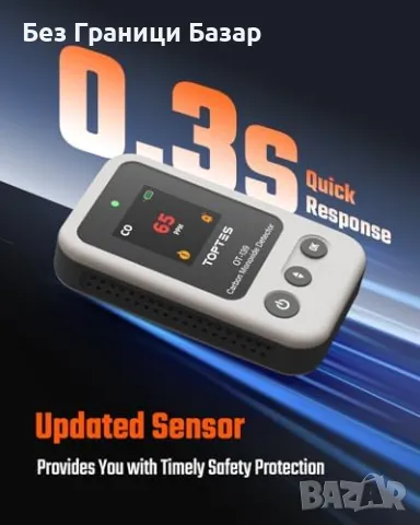 Нов Преносим CO детектор, бърза реакция 0.3s, до 1000 PPM Аларма дом, снимка 3 - Други стоки за дома - 49019426