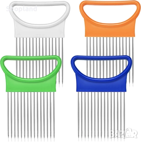 Ръчна резачка за зеленчуци и лук от неръждаема стомана с ергономична дръжка, снимка 3 - Прибори за хранене, готвене и сервиране - 51819129