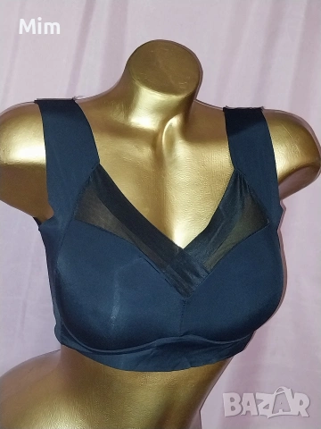  Резервирани XL Черно Микрофибърно бюстие , снимка 2 - Бельо - 54061400