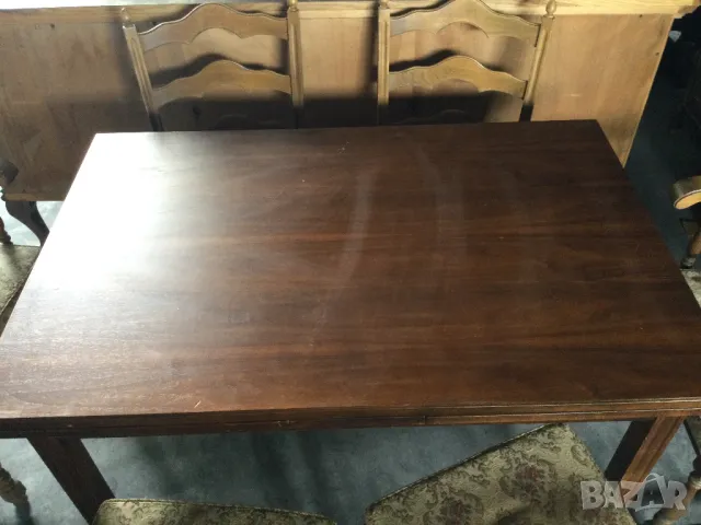 Стара маса и 6 стола, снимка 5 - Антикварни и старинни предмети - 49774820