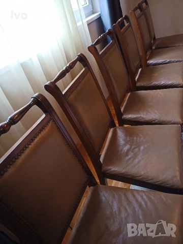 Комплект 6 трапезни стола, снимка 2 - Маси - 52207569