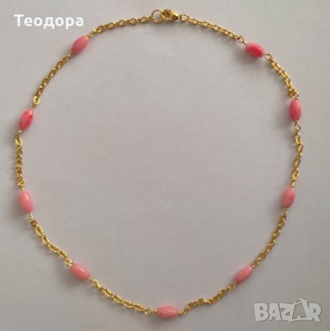 Колие Розова нежност, снимка 1