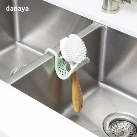 1672 Регулираща силиконова поставка за гъба органайзер за кухня баня, снимка 7 - Органайзери - 30099518