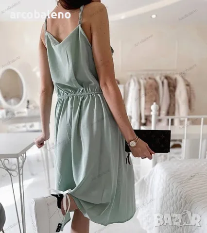 Дамска рокля с презрамки Aubin, 5цвята , снимка 11 - Рокли - 50422606