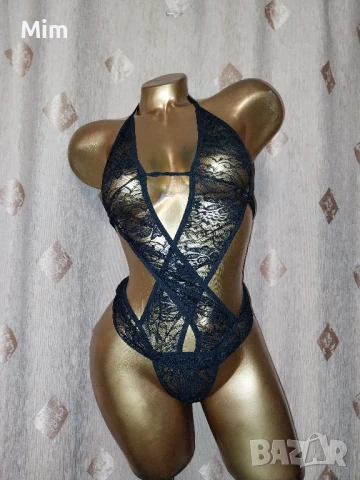 S/M Черно дантелено боди 