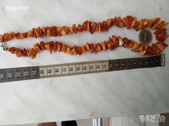 Натурален кехлибар гердан, снимка 5 - Колиета, медальони, синджири - 44640865
