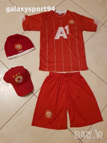 ЦСКА екип + Зимна шапка модел 2021г НОВО Детско то 4 до 16г, снимка 2 - Футбол - 34409337