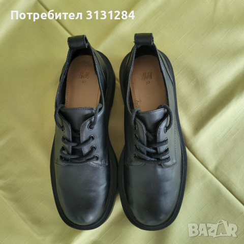 Mодерни обувки с дебела подметка H&M нови 37 р, снимка 8 - Дамски боти - 44586600
