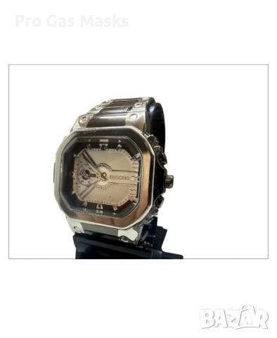 Мъжки часовник Buccino Stainless Steel Quartz само за 16 лв. Метална верижка, снимка 3 - Мъжки - 52917794