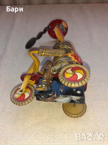 Рядка тенекиена играчка слон на триколка, снимка 4 - Колекции - 37129207