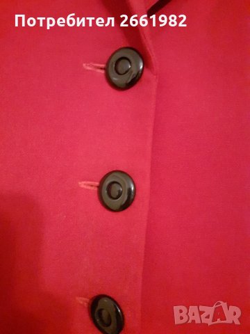 Стилно, много елегантно, червено сако - Българска мода!, снимка 4 - Сака - 31525307
