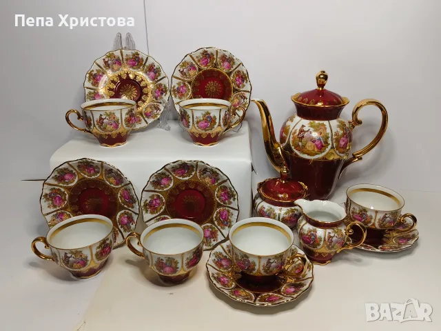 Порцеланов сервиз за  чай, снимка 2 - Сервизи - 56148070