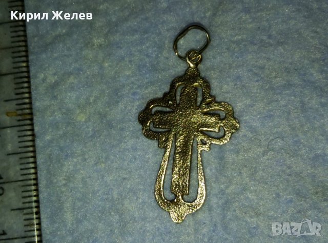 СТАРО СРЕБЪРНО РАЗПЯТИЕ КРЪСТЧЕ КРЪСТ СРЕБРО РЪЧНА АЖУРНА МАЙСТОРСКА ИЗРАБОТКА 40045, снимка 13 - Антикварни и старинни предмети - 42404949