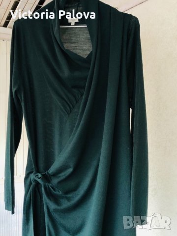 Масленозелена рокля HOSS INTROPIA,нежен меринос 100%, снимка 9 - Рокли - 31715480