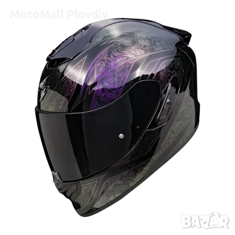 Каска SCORPION EXO-1400 EVO II AIR FANTASY Black-Chameleon